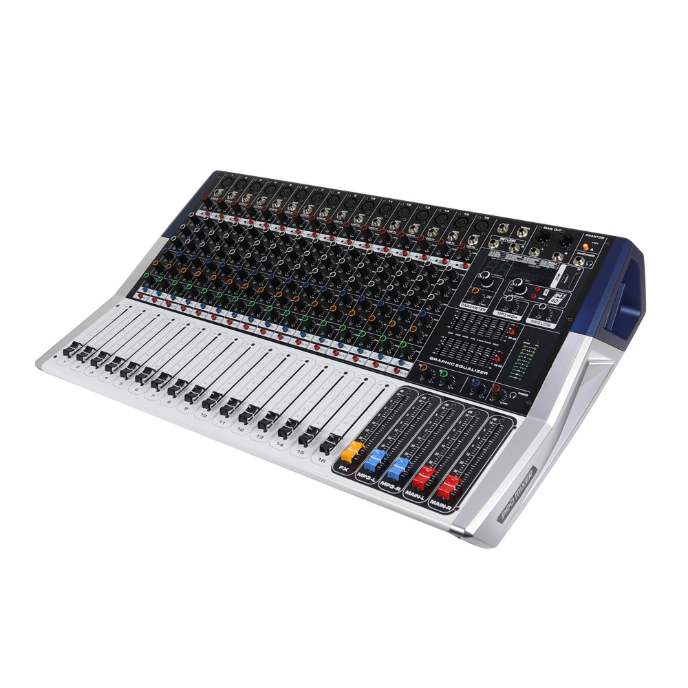 Audio With Music - Professional 350W 16 Channel Metal Audio