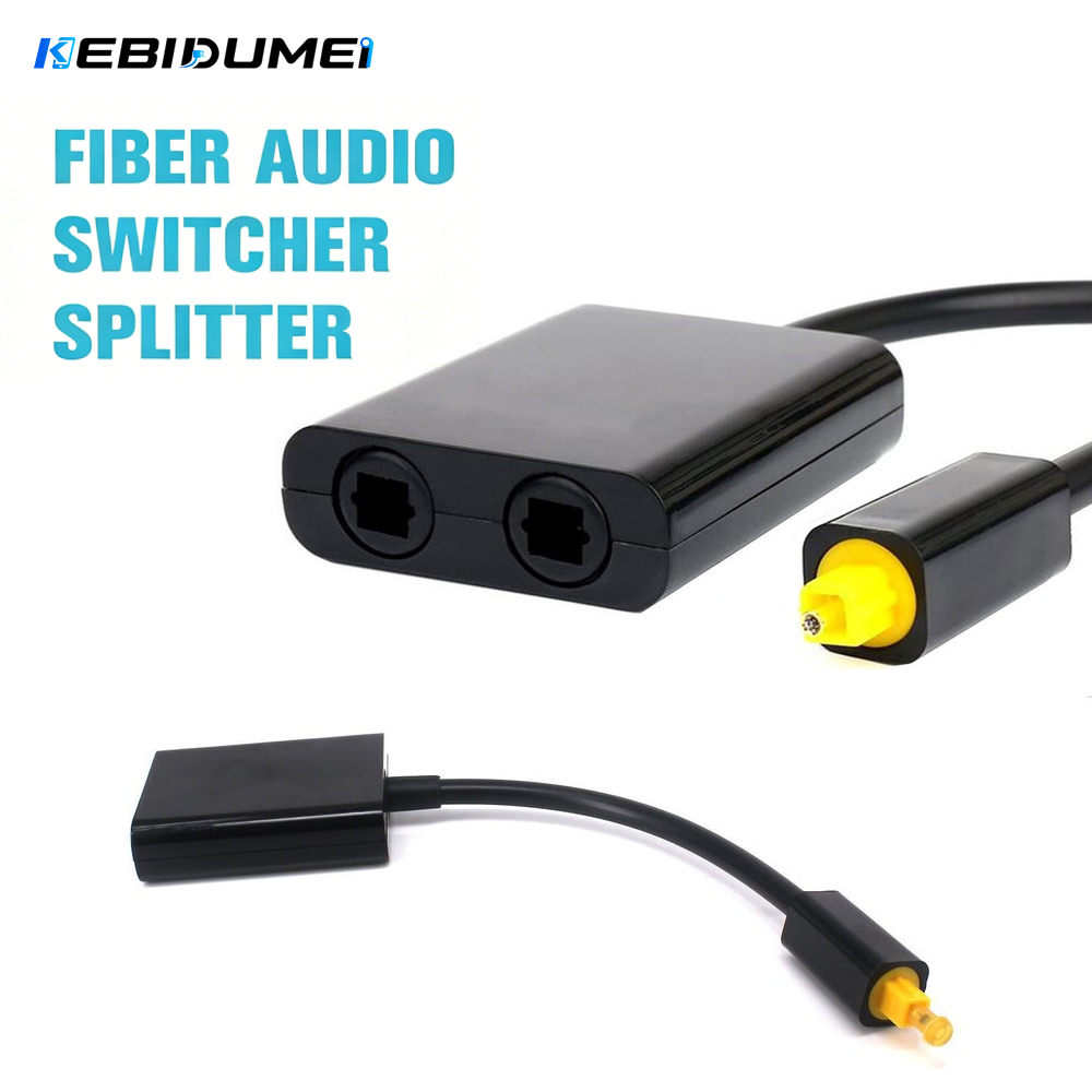 Audio Music Splitter - KEBIDUMEI Toslink 1 in 2 Out