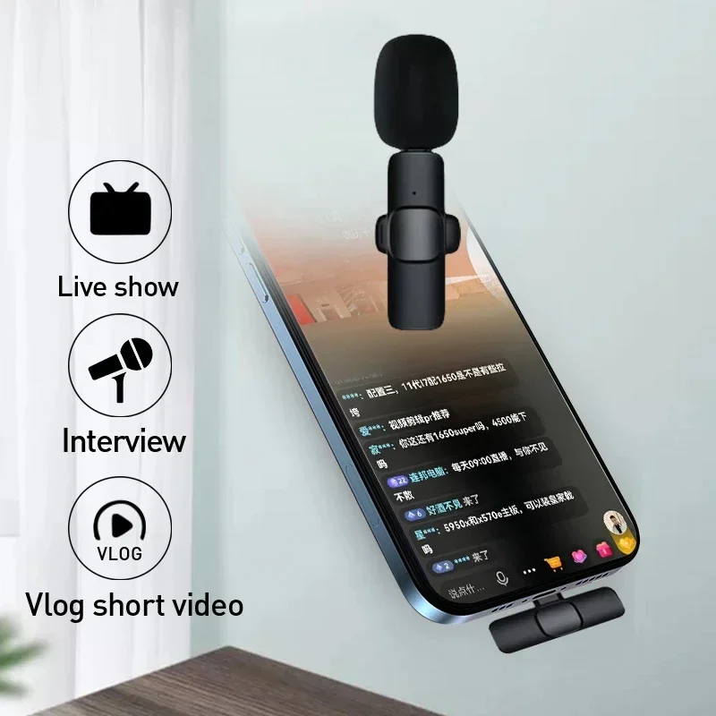 Audio Music Live - Wireless Lavalier Microphone 2.4G Mini MicPortable