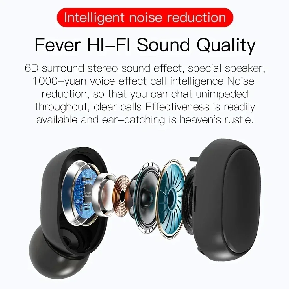 TWS E6S Bluetooth Earphones Wi - Contact Pickup Mic review and price
