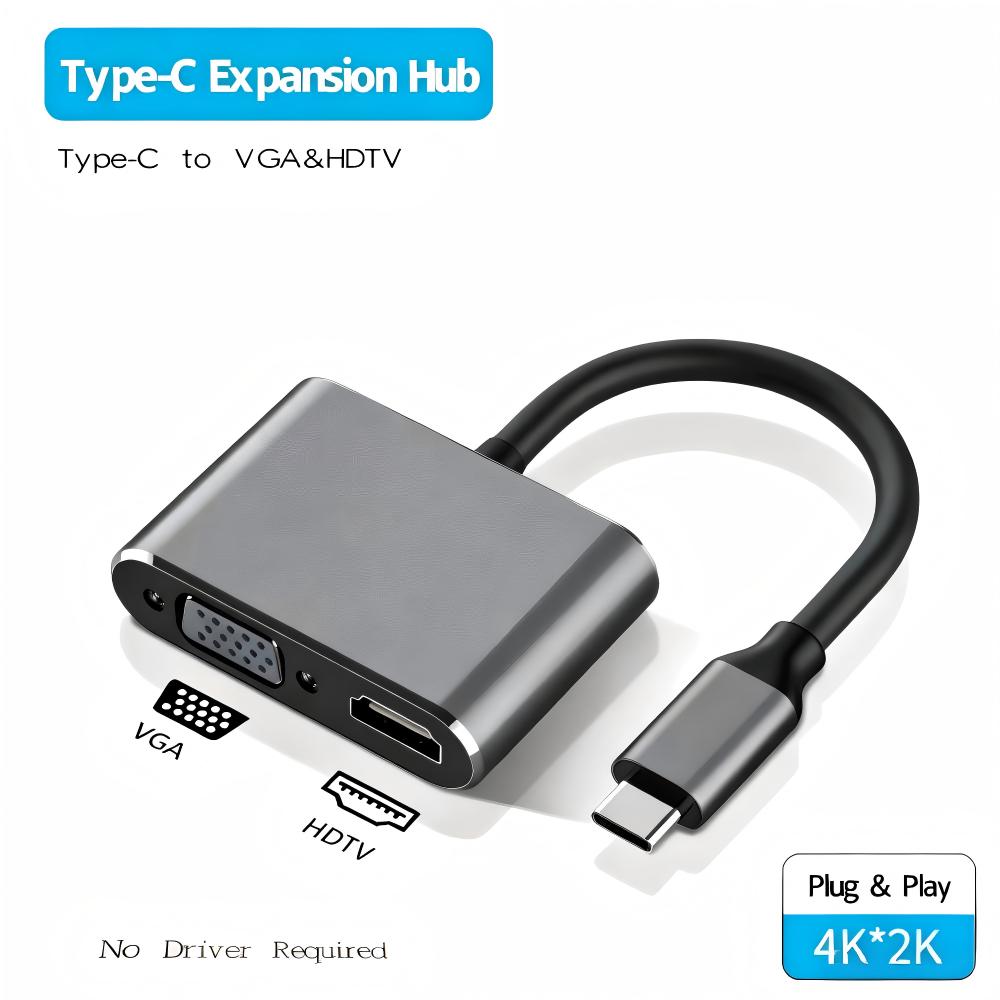USB 3.0/TYPE-C to HDMI VGA Ada - Audio Music Splitter review and price