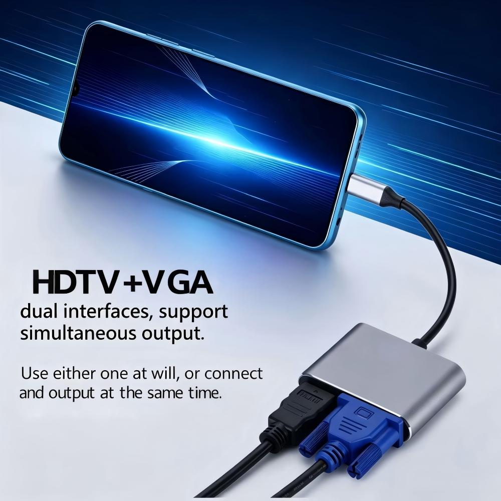 USB 3.0/TYPE-C to HDMI VGA Ada - Audio Music Splitter review and price