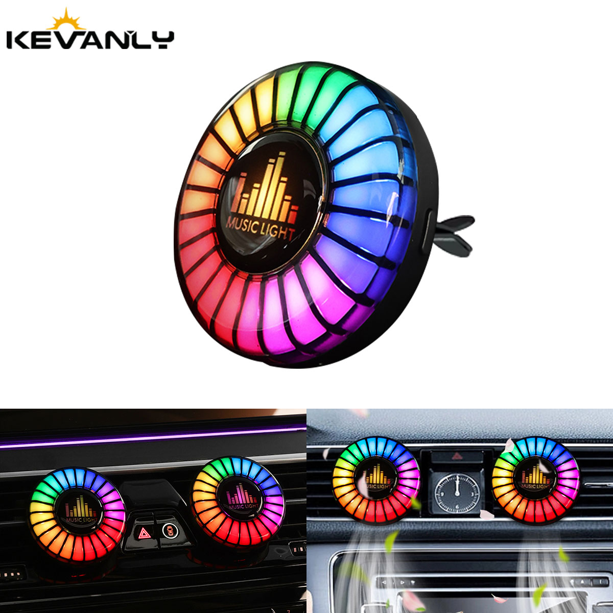Car Music Rhythm Lamp Car Air  - Audio Music Light review and price