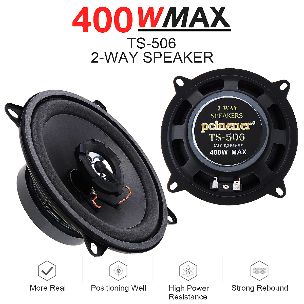 5 Inch 400W / 500W 2-Way Car H - Audio Universal Music review and price
