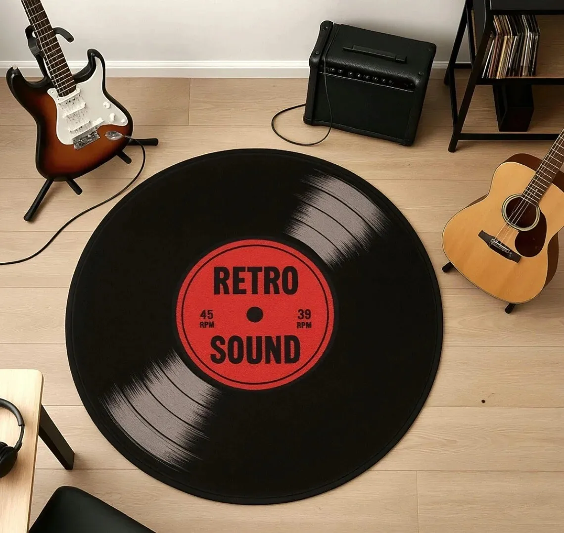 1PC Retro Record Rug Machine W - Audio Music Visualizer Free review and price