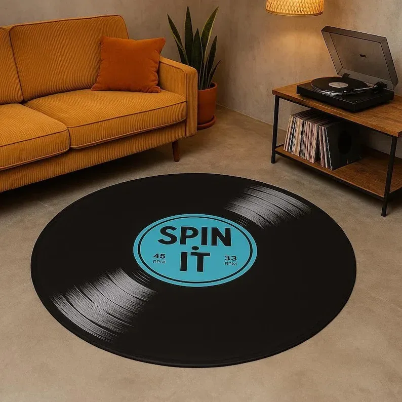 1PC Retro Record Rug Machine W - Audio Music Visualizer Free review and price