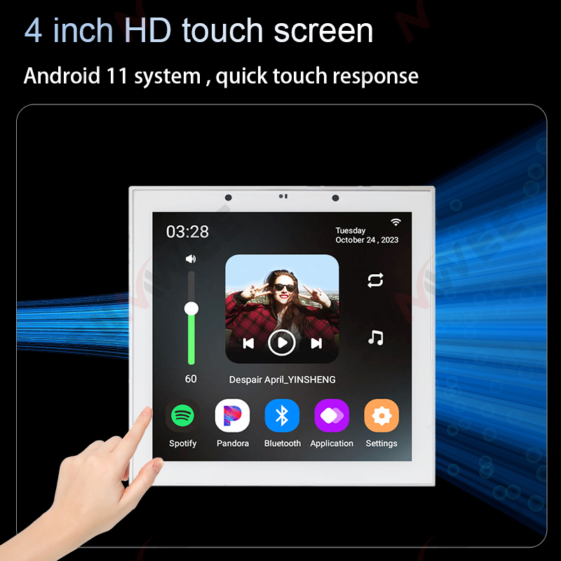 4 Inch Android 11 Tuya Smart H - Audio Music For Background review and price