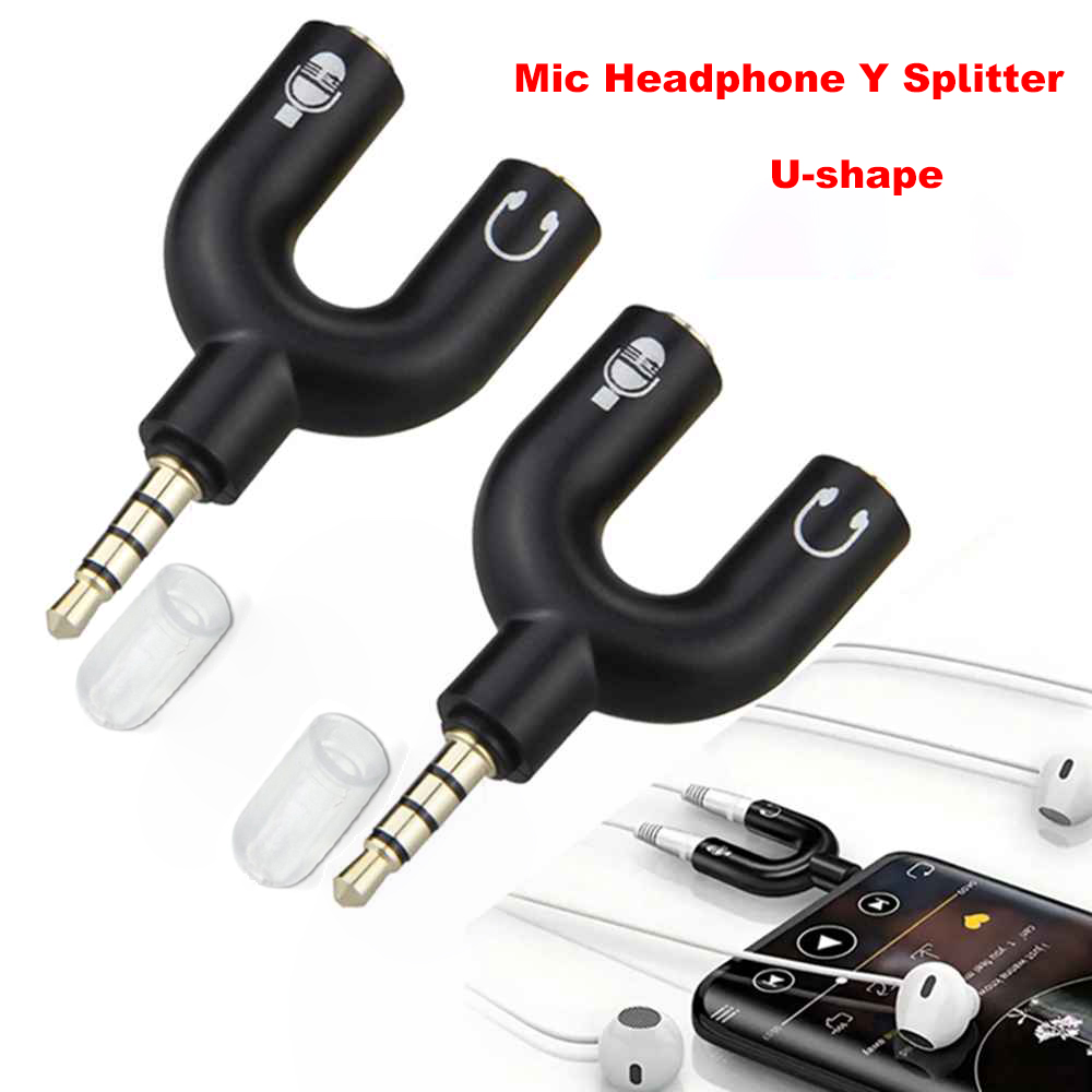 3.5mm Headphone Mic Splitter A - Audio Music Splitter review and price