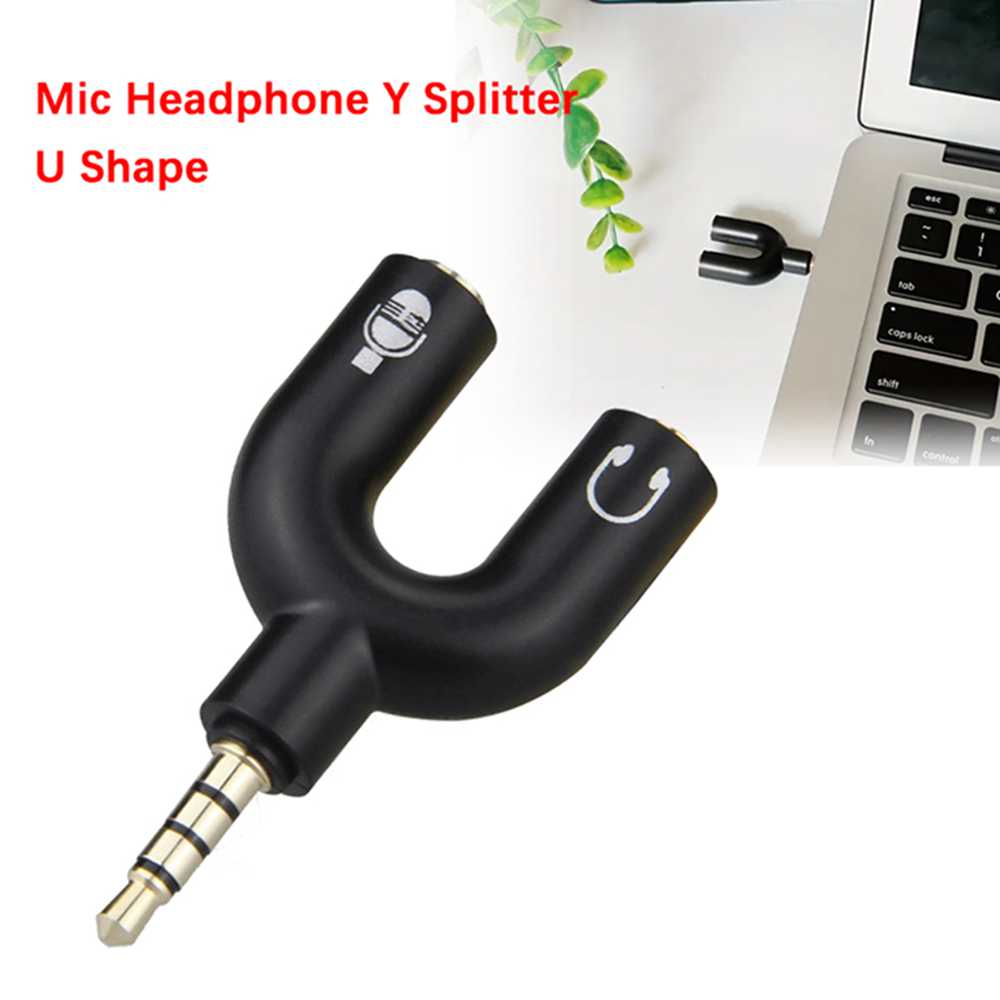 3.5mm Headphone Mic Splitter A - Audio Music Splitter review and price