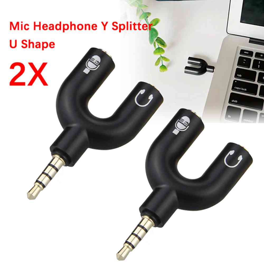 3.5mm Headphone Mic Splitter A - Audio Music Splitter review and price