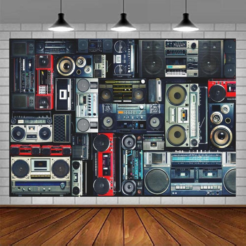 Photography Backdrop Of Radio  - Audio Music For Background review and price