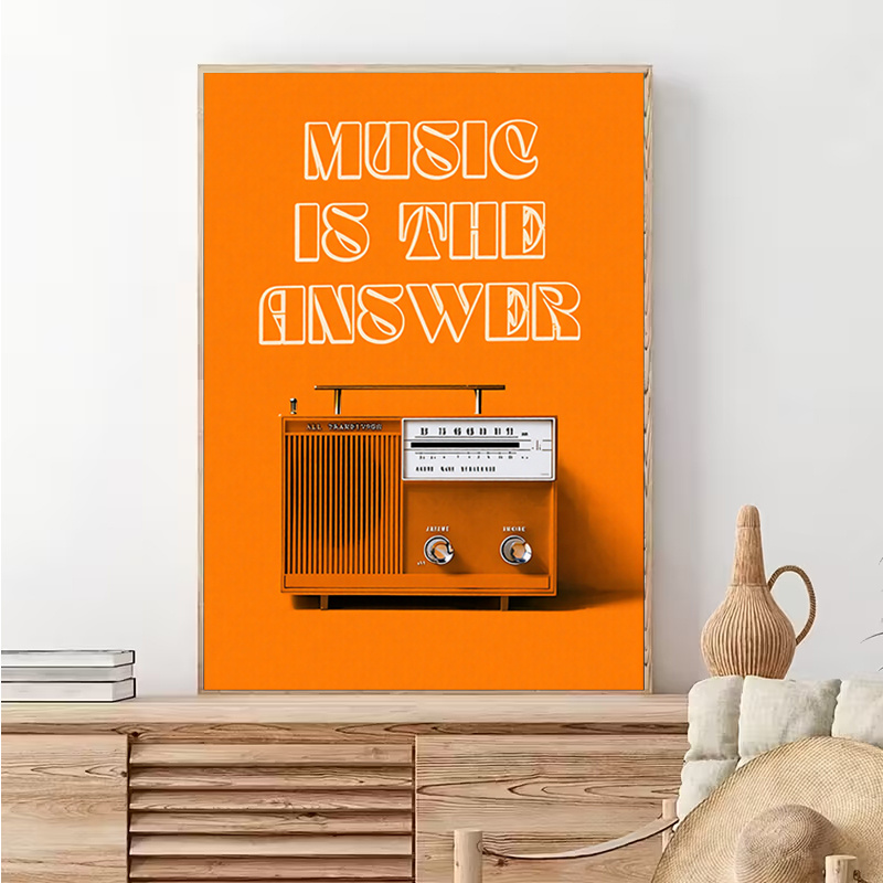 Vintage Radio Wall Art Framele - Audio Music For Background review and price
