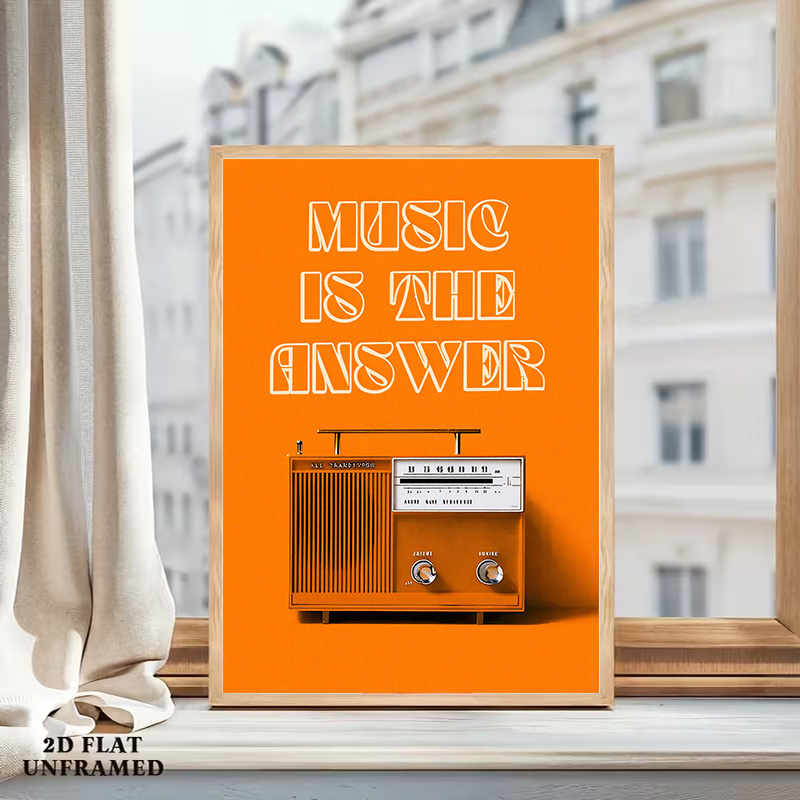 Vintage Radio Wall Art Framele - Audio Music For Background review and price