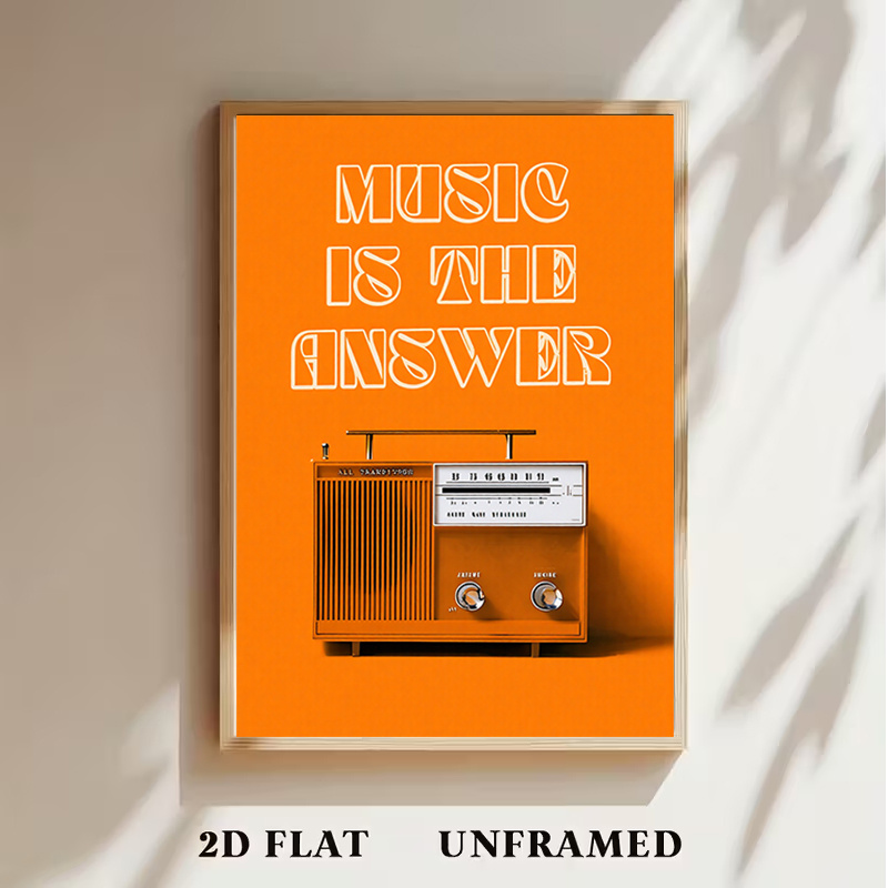 Vintage Radio Wall Art Framele - Audio Music For Background review and price
