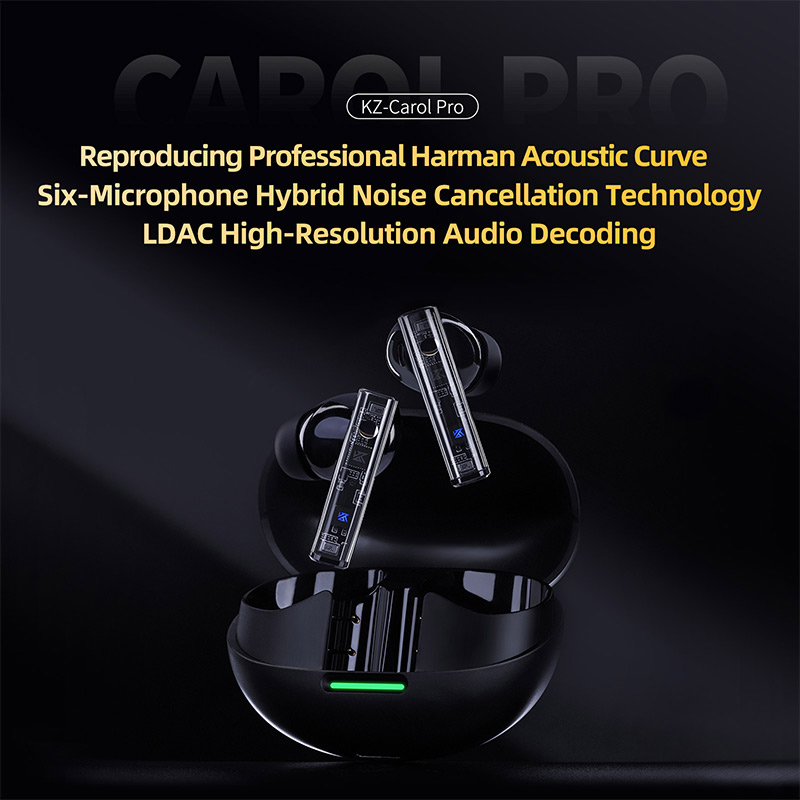 KZ Carol Pro TWS Bluetooth 5.4 - Contact Pickup Mic review and price