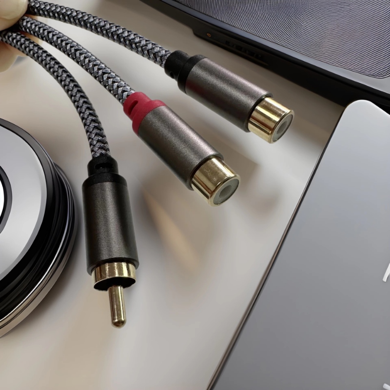 0.3/0.5/3m Short RCA Splitter  - Audio Music Splitter review and price
