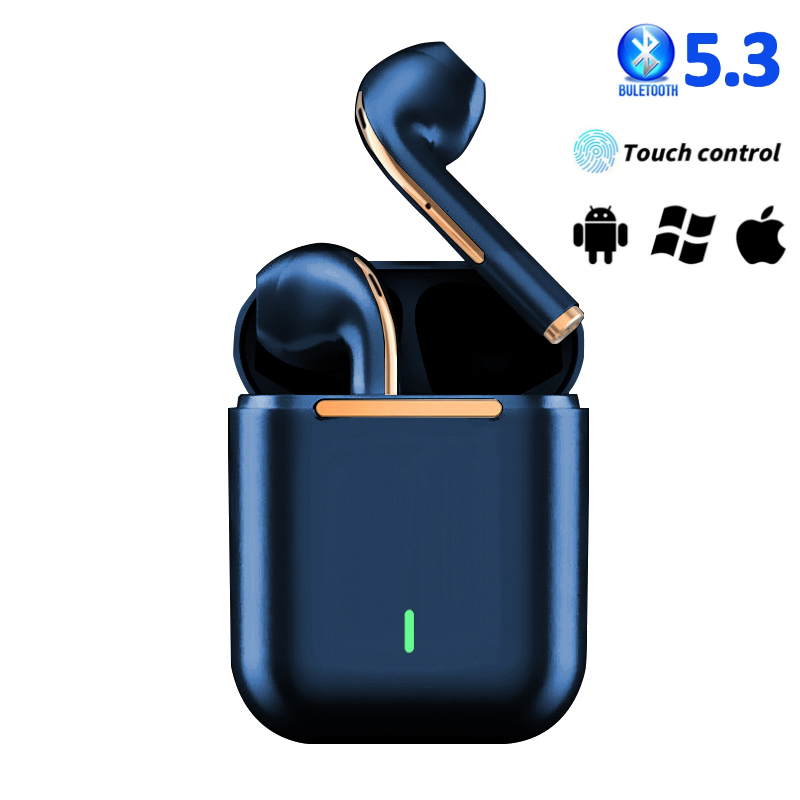 TWS Wireless Earbuds, 5.3 Blue - Contact Pickup Mic review and price