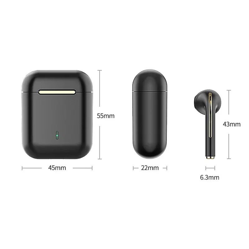 TWS Wireless Earbuds, 5.3 Blue - Contact Pickup Mic review and price