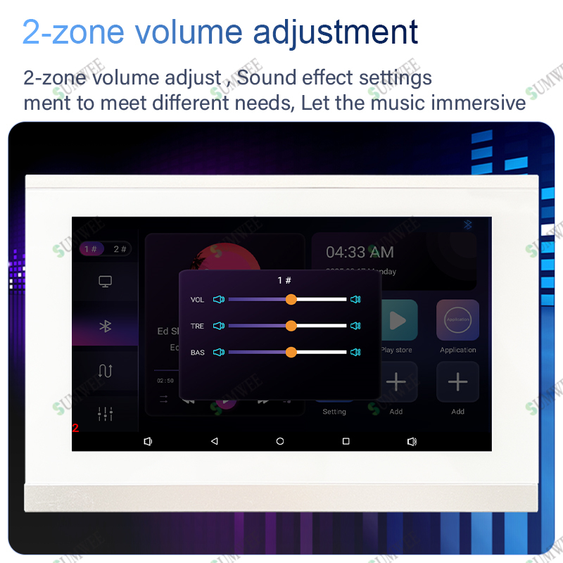 7 Inch Touch Screen 2 Zone Sma - Audio Music For Background review and price