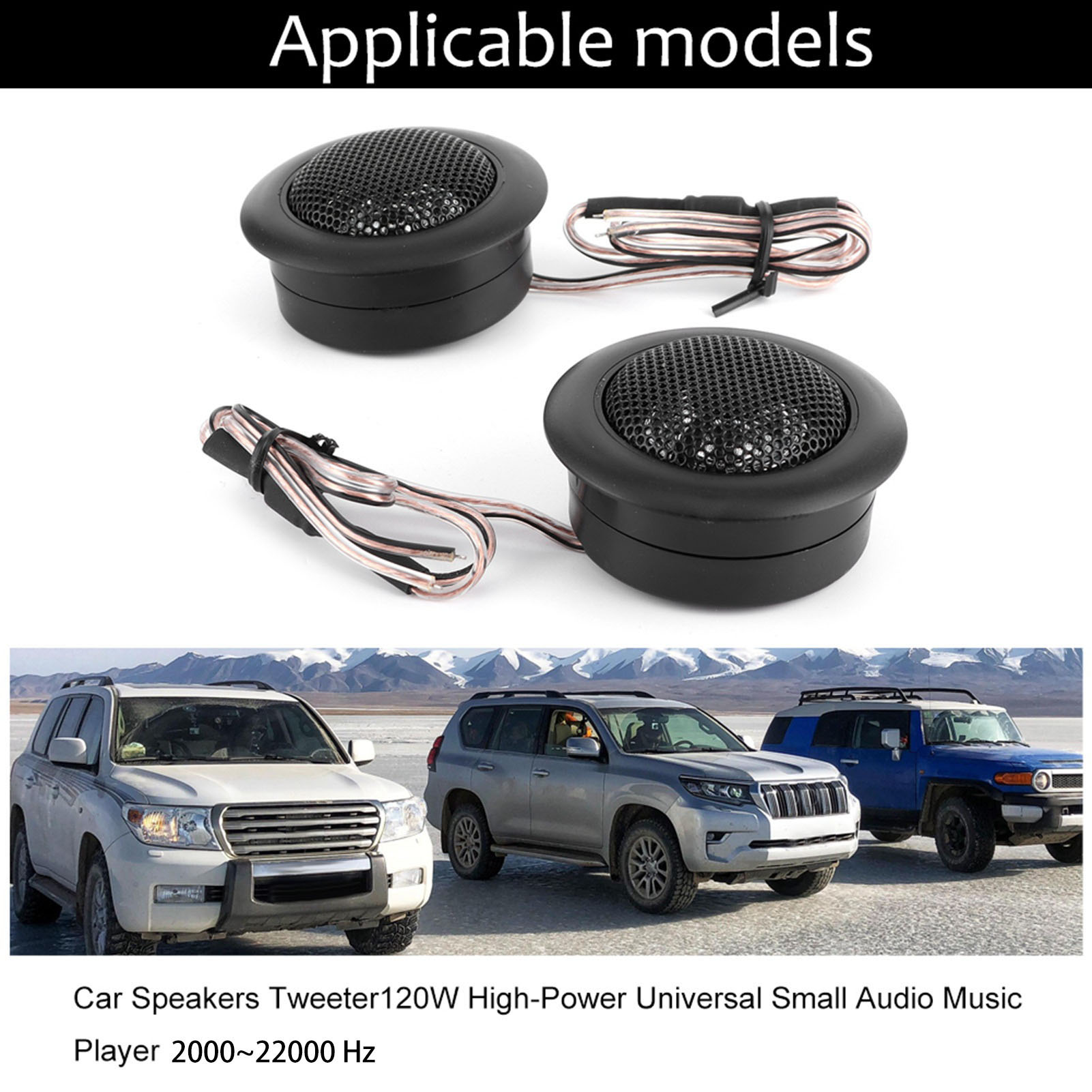 2Pcs Car Speakers Tweeter 120W - Audio Universal Music review and price
