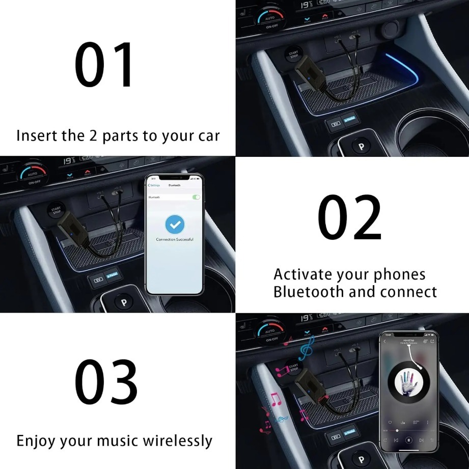 Bluetooth Audio Adapter Aux 3. - Audio Universal Music review and price
