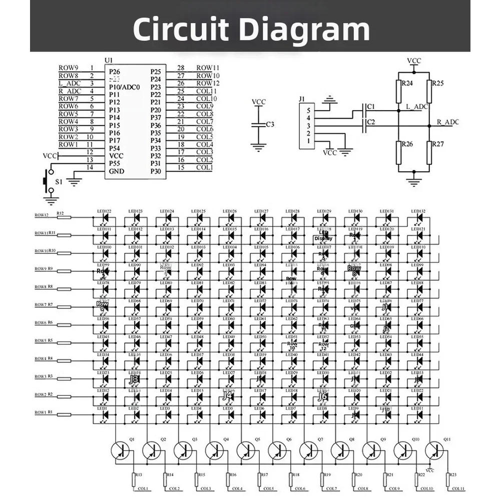 DIY LED Music Spectrum Display - Audio Music Visualizer Free review and price