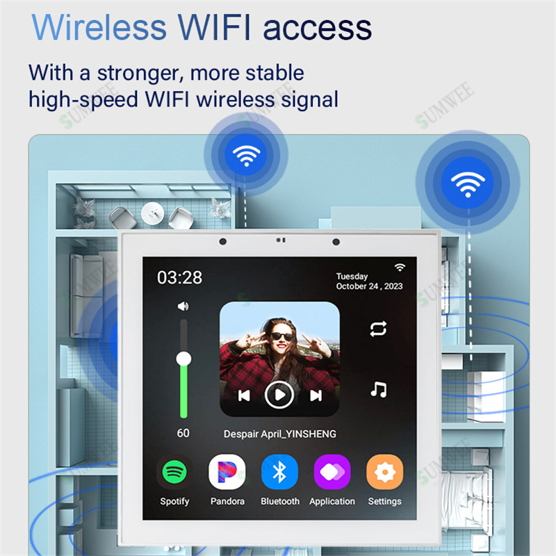TUYA Smart Home 4 Inch Android - Audio Music For Background review and price