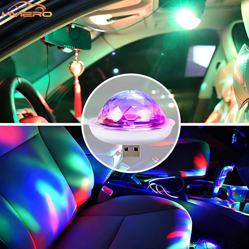 Auto Ambient Lights DJ RGB USB - Audio Music Light review and price