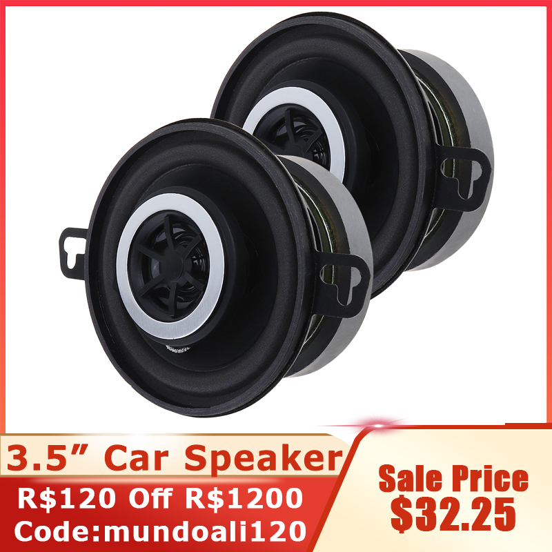 2pcs 3.5 Inch 12V 200W Car Spe - Audio Universal Music review and price