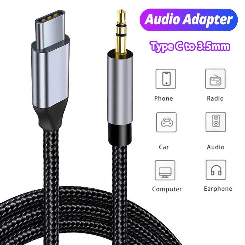 AUX Audio Cable USB C to 3.5mm - Contact Pickup Mic review and price