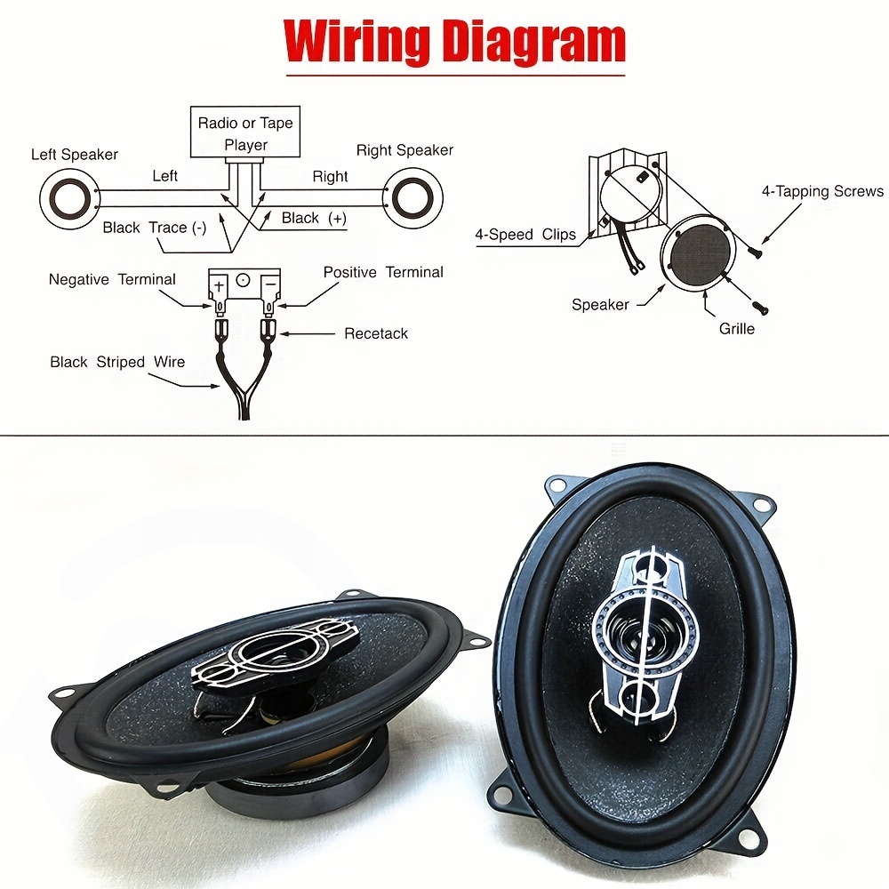 2 Pcs 4 inch 6 inch 320W 4-Way - Audio Universal Music review and price
