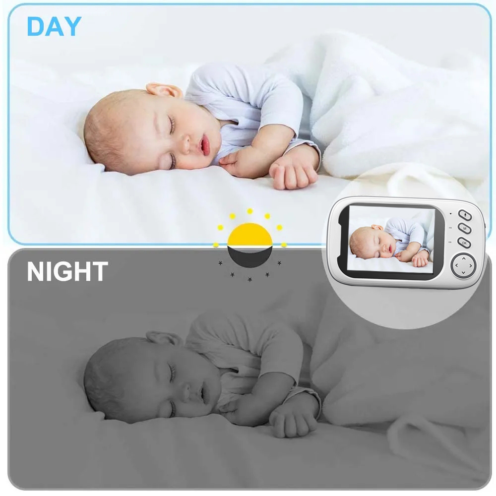 3.5 Inch Color LCD Baby Monito - Audio Detect Music review and price