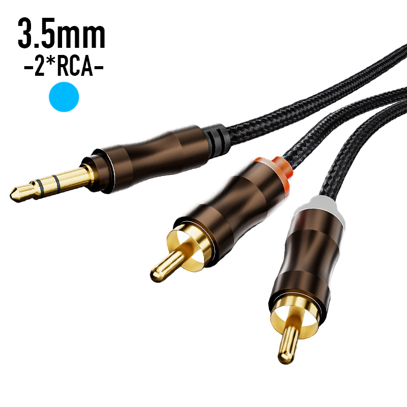 RCA To 3.5 mm Jack Aux Audio C - Audio Music Splitter review and price