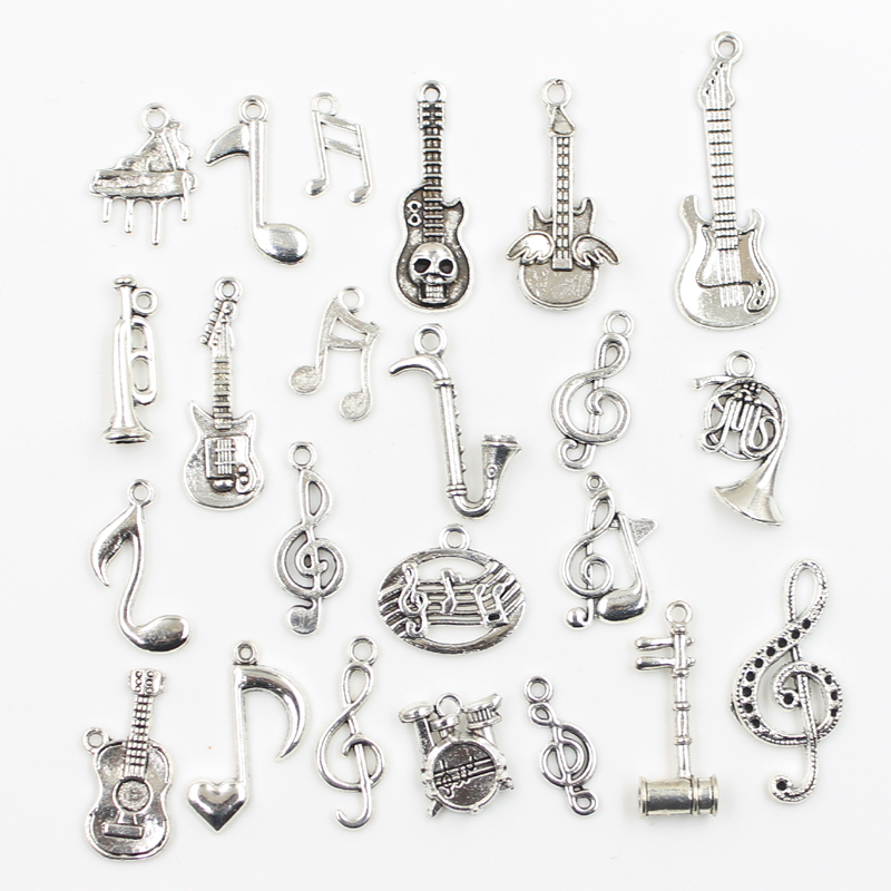 30pcs Charms Musical Guitar No - Audio Music Notes review and price