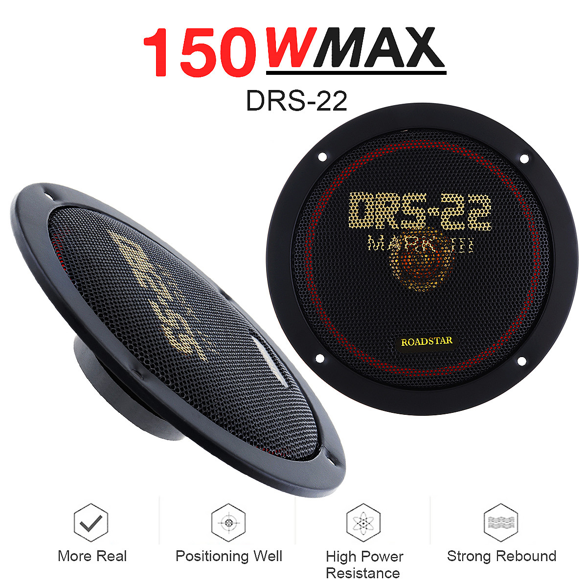 2pcs 6.5 Inch 12V 150W Car Coa - Audio Universal Music review and price