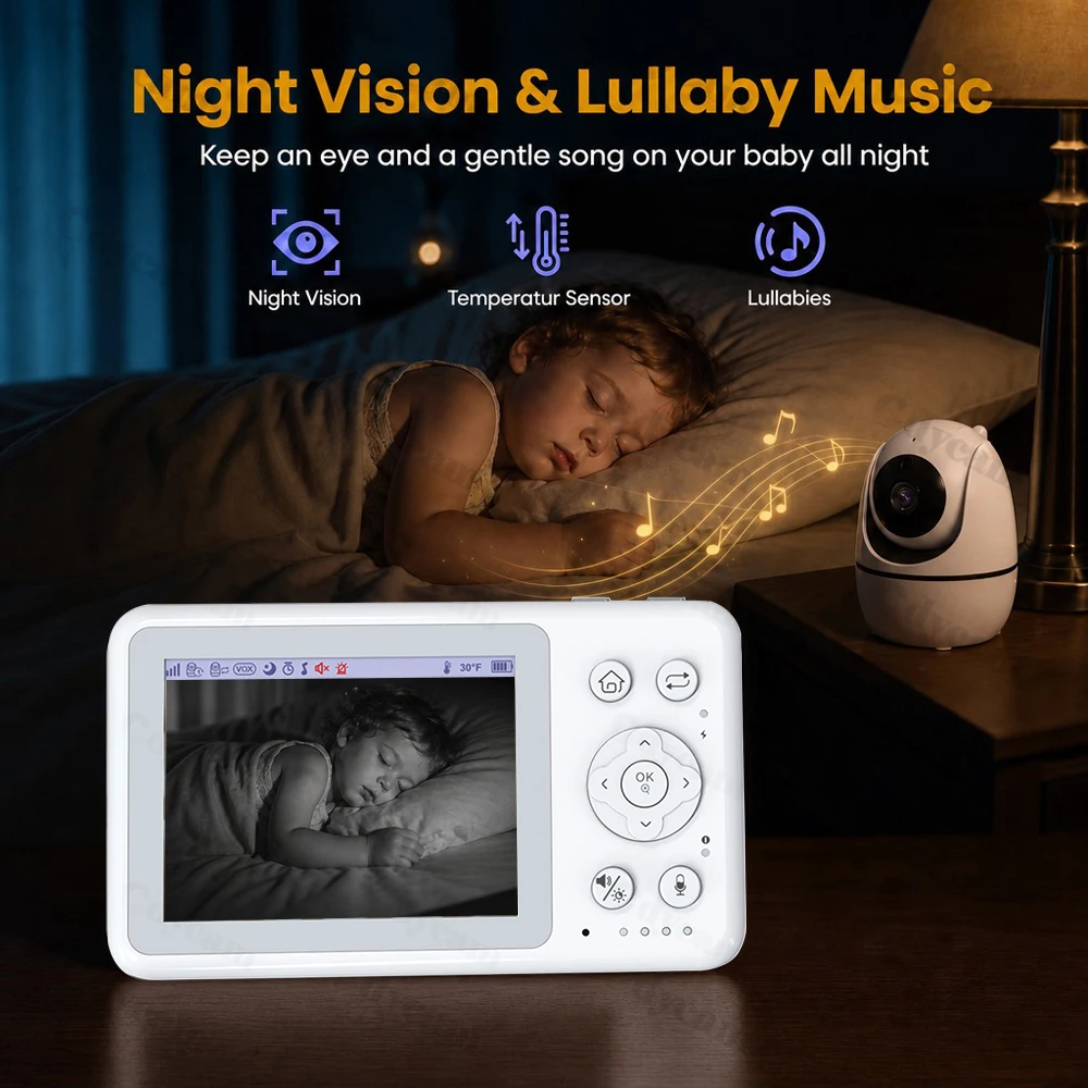 3.2Inch Video Baby Monitor LCD - Audio Detect Music review and price