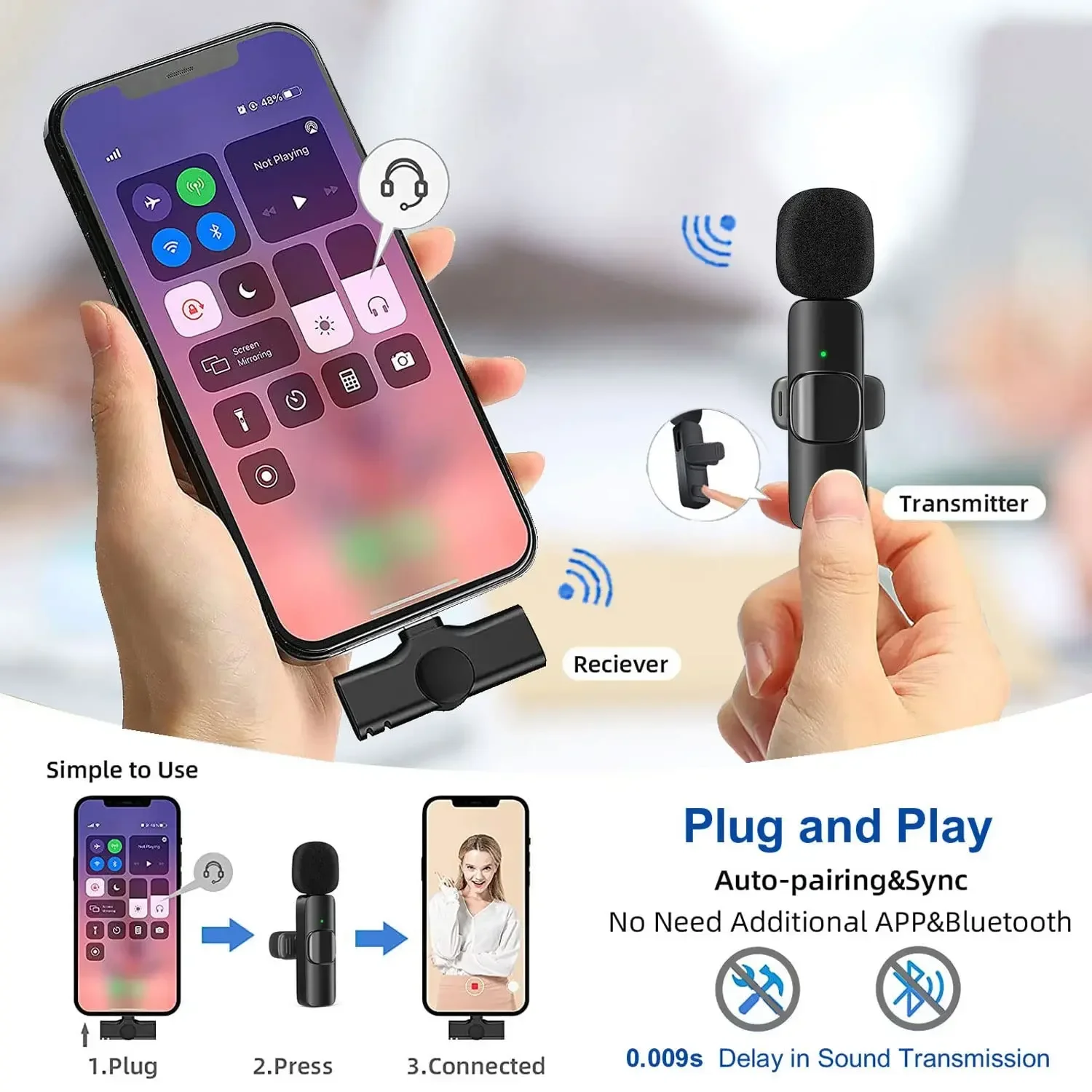 Wireless Lavalier Microphone 2 - Audio Music Live review and price