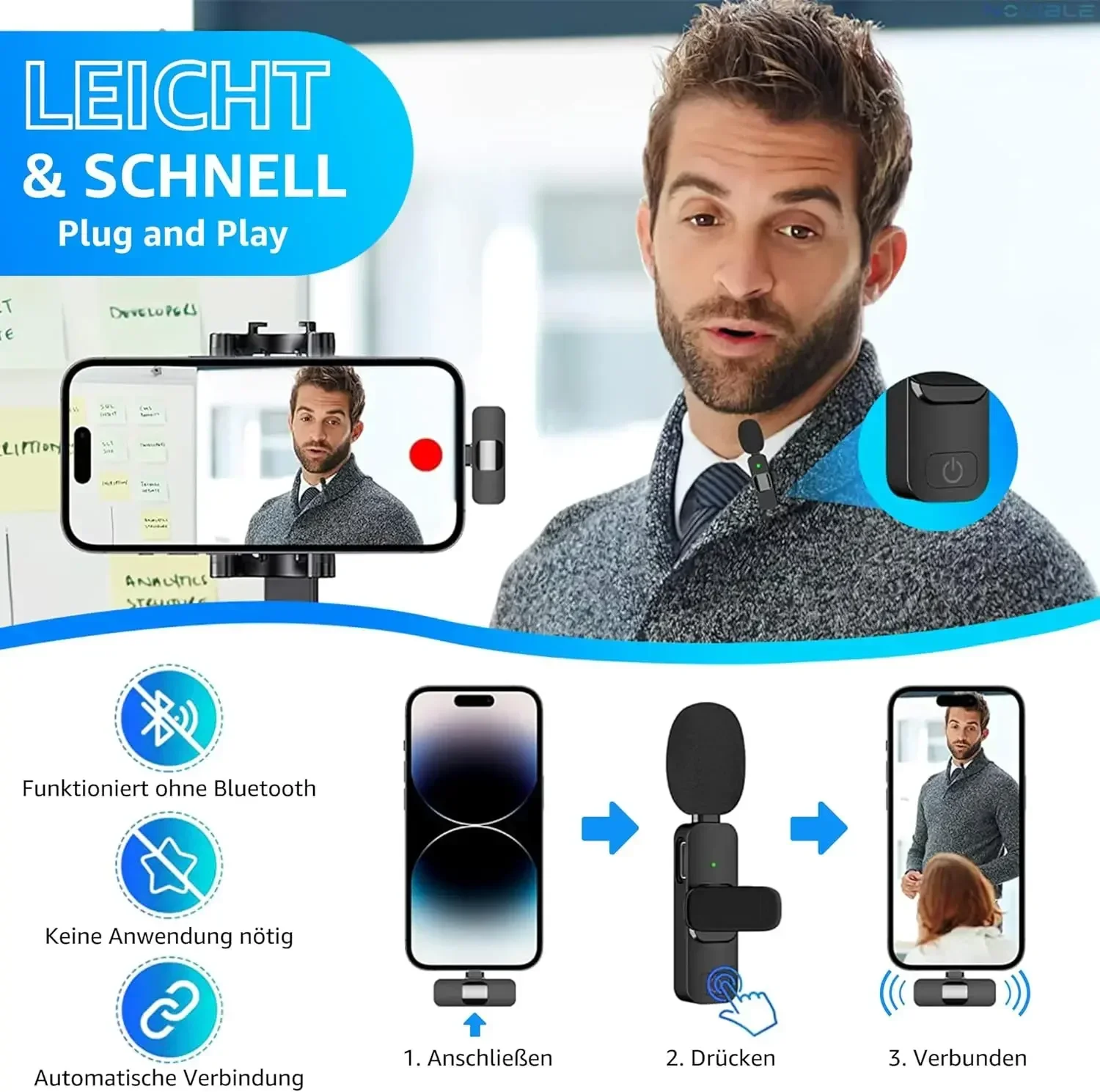 Wireless Lavalier Microphone 2 - Audio Music Live review and price