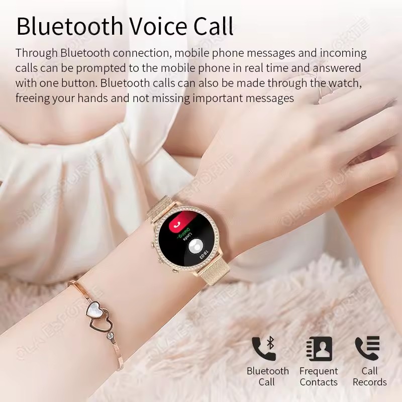 Elegant Ladies' Smartwatch Blu - Audio Music Light review and price