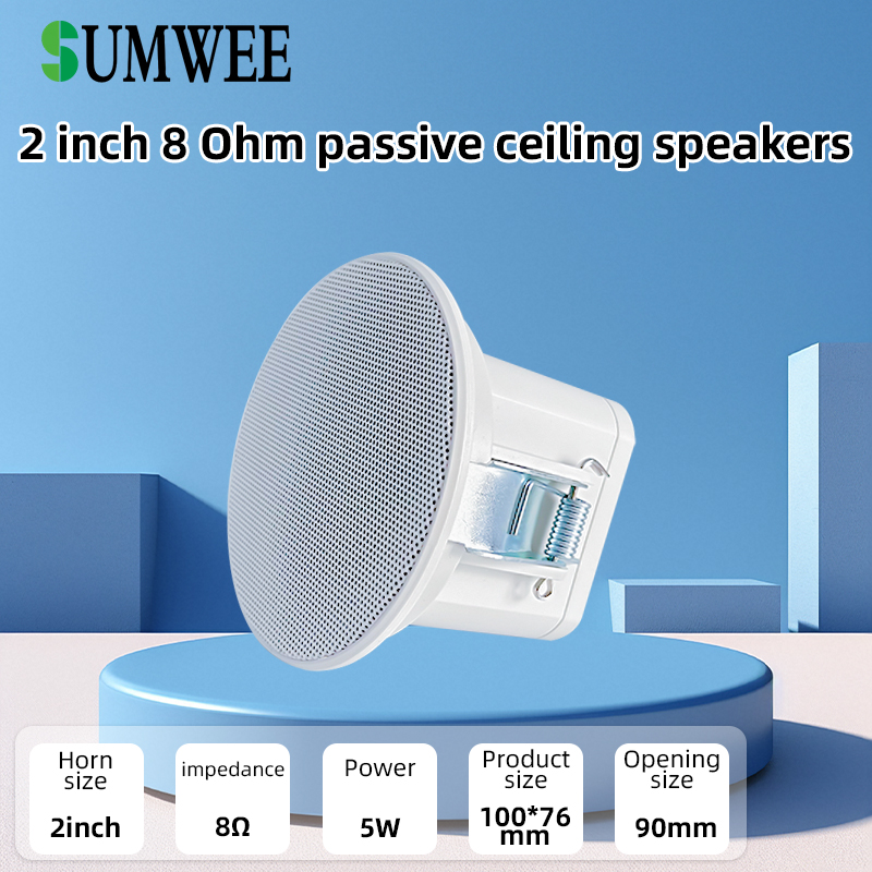 2Inch Mini 8 Ohm Ceiling Speak - Audio Music For Background review and price